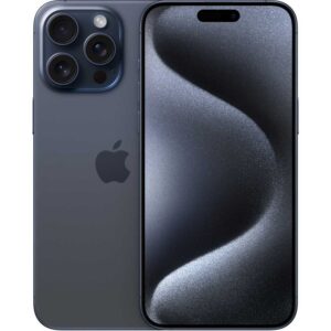 "iPhone 15 Pro Max - Blue Titanium, 6.7″ Super Retina XDR, A17 Pro chip, 512GB. Dynamic Island, 29hr video playback, titanium design, USB‑C."
